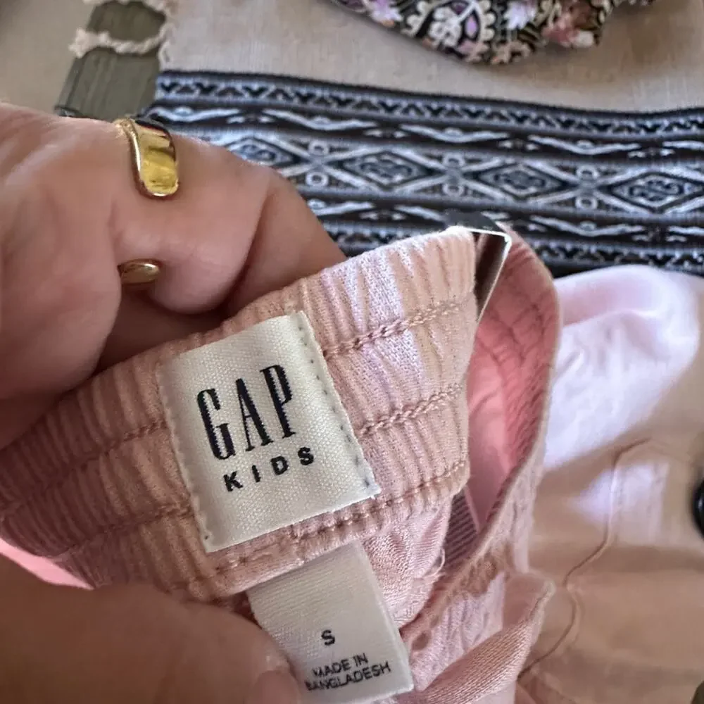 Gap Kids Pull-On Cargo Joggers pink New Size S 6-7